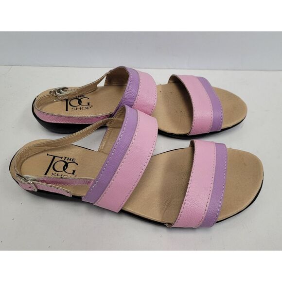 the tog shop Strappy pink and purple women's sandals‎  size 8, no size on shoe - Picture 1 of 12